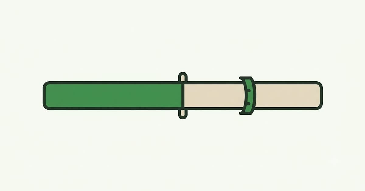 A measurement landing between two size bands