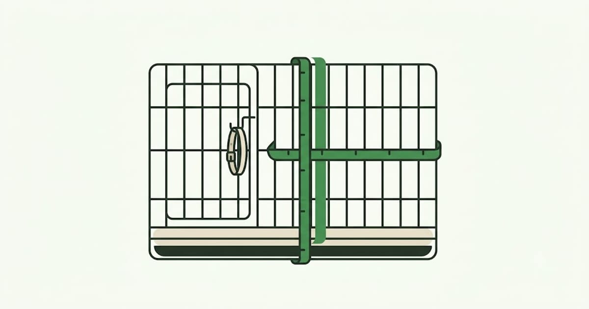 A collar hanging on the outside of a crate door