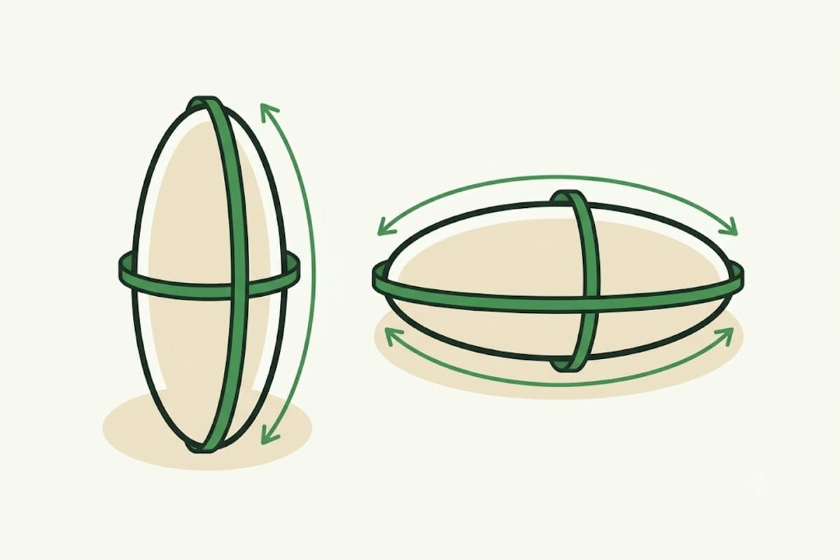 Deep and barrel chest profiles compared