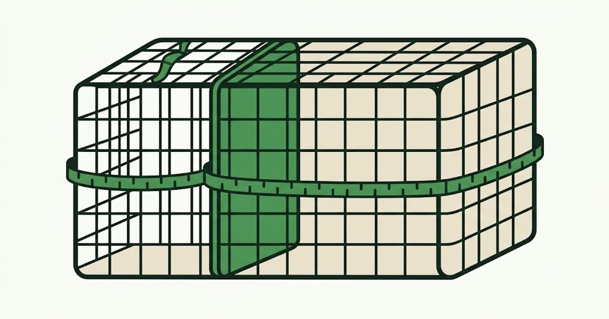 A wire crate with a divider panel fitted