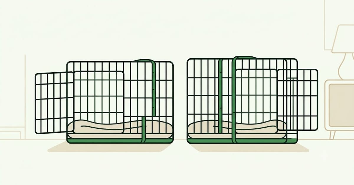 Two crates side by side in a room