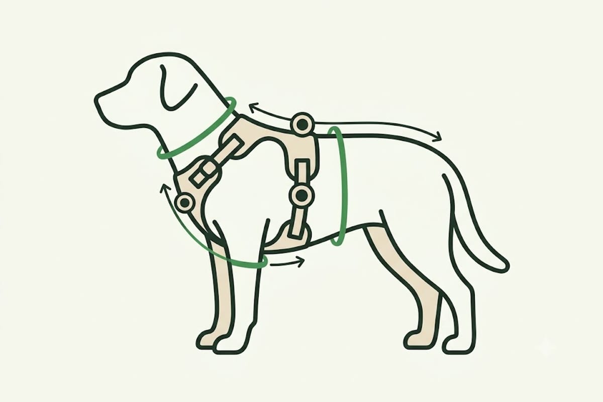 The adjustment points on a harness and what each controls