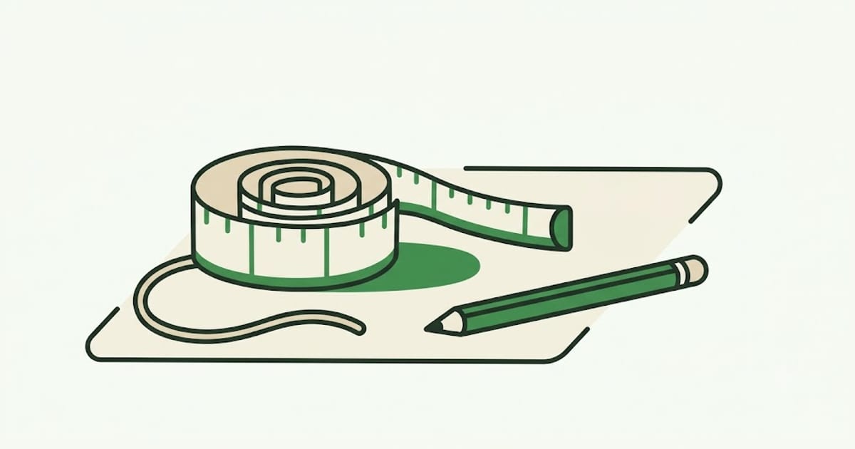 A soft tape and a length of string