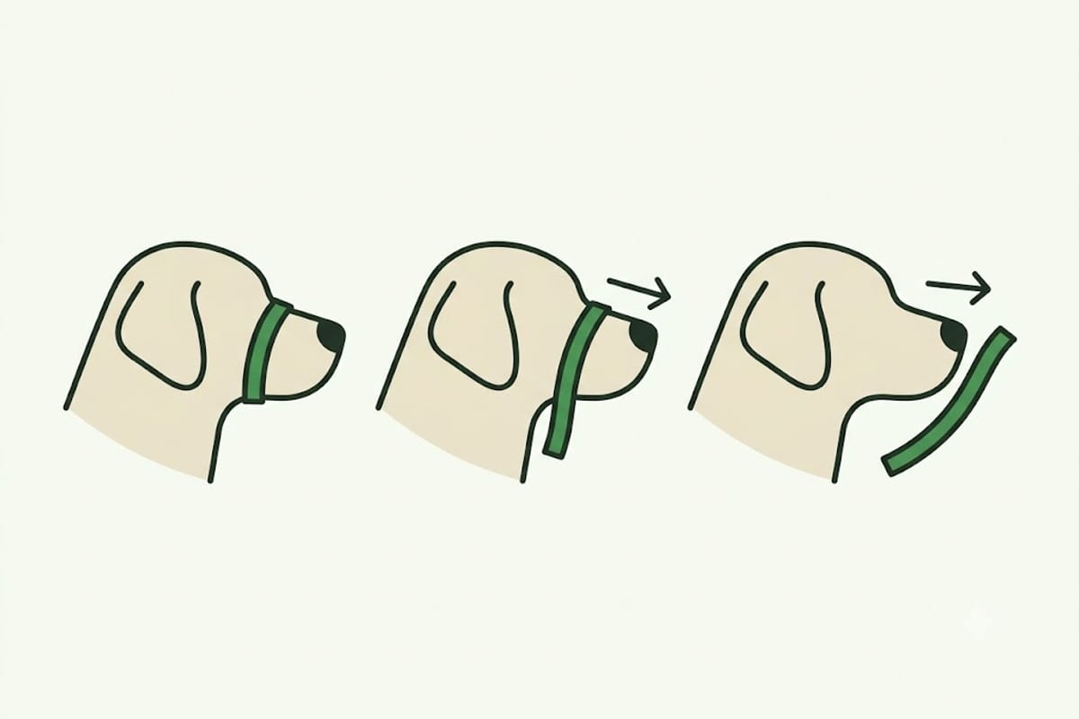 A collar that clears the widest part of the skull will come off