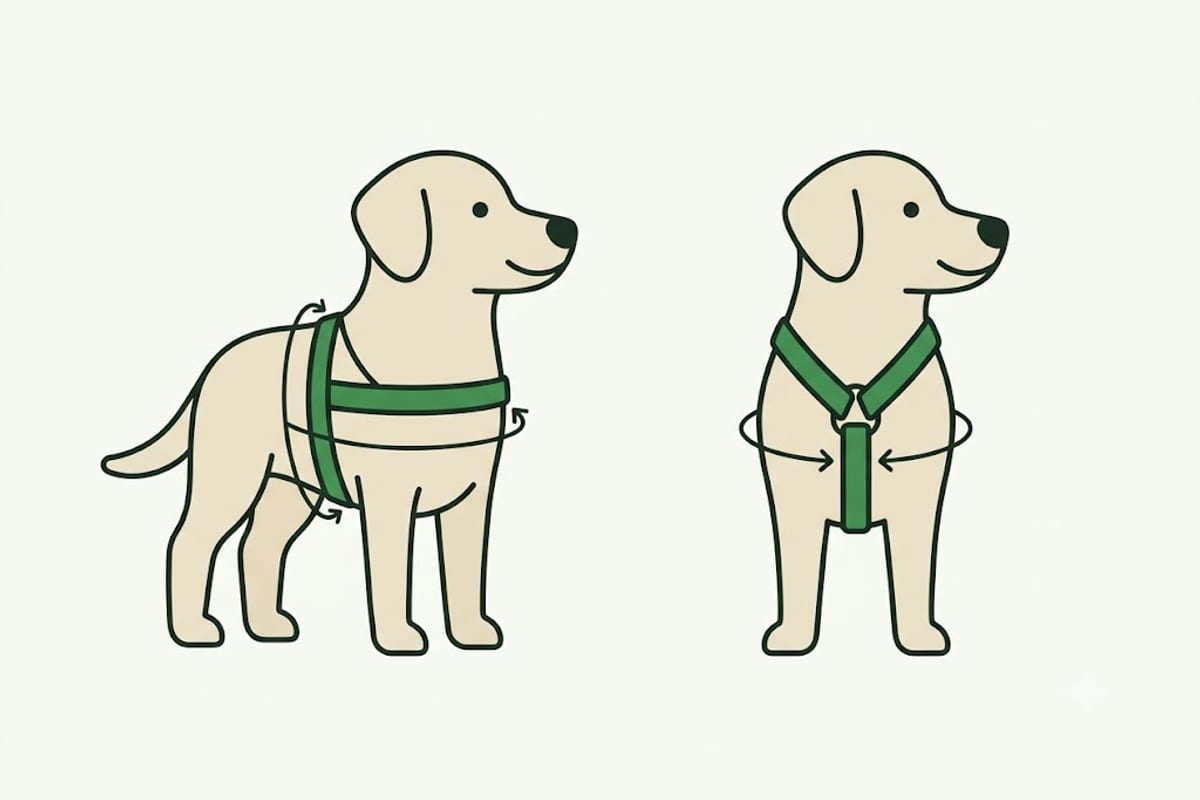 A Y-shaped front sits on the breastbone, not across the shoulder